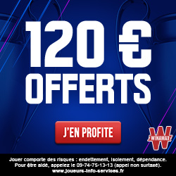 Bonus Winamax 120€ offerts avis et test bookmaker