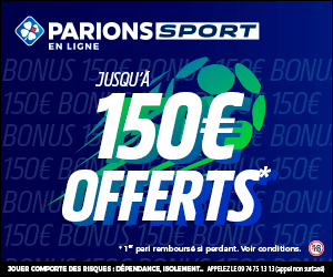 Bonus Parions Sport 150€ avis et test bookmaker