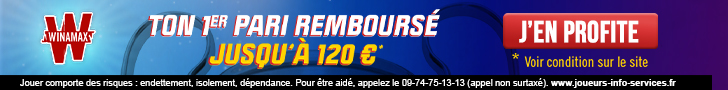 Bonus Winamax 120€ en cash Ligue des Champions