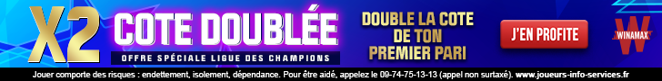 Cote doublée Winamax Ligue des Champions