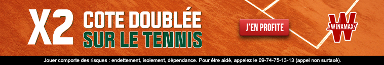 Winamax double les cotes des finales de Roland Garros