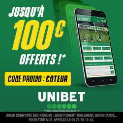 Bonus Unibet 100€ offerts avis et test bookmaker