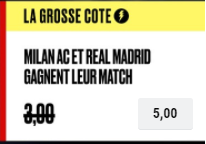 Grosse Cote PokerStars : Combiné Milan et Real boosté à 5.00 !