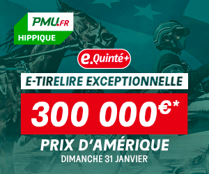 PMU HIPPIQUE : BONUS EXCEPTIONNEL JUSQU'A 300€ !