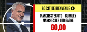 Boost bienvenue PokerStars Manchester United Burnley Premier League