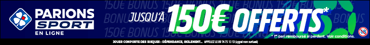 Bonus Parions Sport 150€ avis et test bookmaker