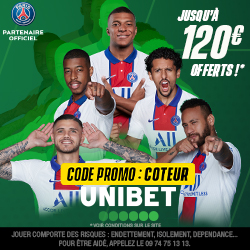 Bonus Unibet 120€ avis et test bookmaker