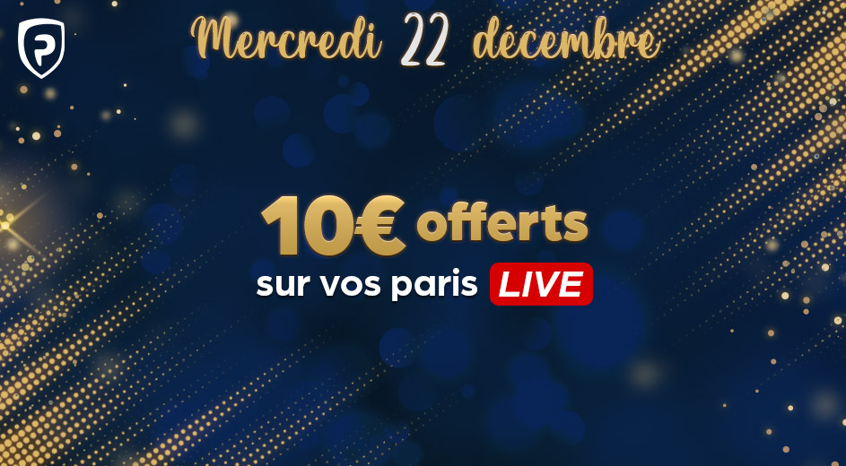 Gagnez 10€ de freebet sur un combiné live !