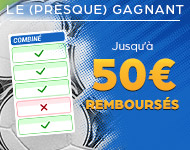 Vos combinés Football remboursés jusque 50€ !