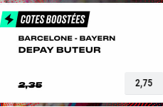 Barcelone Bayern Munich Ligue des Champions : Depay buteur boosté !