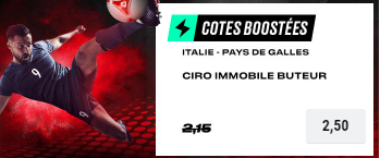 Italie Pays de Galles Euro Immobile buteur