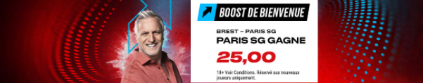Ligue 1 PSG Brest boost 25 PokerStars Sports