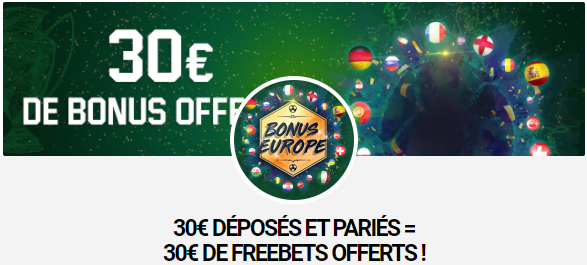 Unibet 30€ offerts 