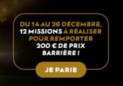 Gagnez 200€ de prix sur Barrière BET !