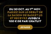 Jusque 100€ de freebets à gagner sur la NBA !