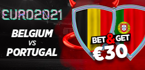Belgique Portugal Euro : Pariez 10€ et gagnez 30€ !