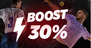 Un boost de 30% sur votre 1er pari du jeudi 27 mai 2021 !