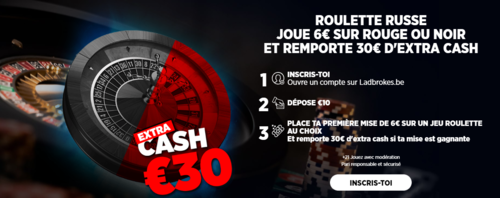 30€ à gagner sur la Roulette avec Ladbrokes !