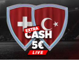 Suisse Turquie Euro : Extra Cash de 5€ à gagner !