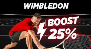 Wimbledon : Boost de 25€ sur votre 1er pari du jour !