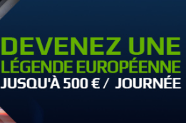 Ligue des Champions : Jusque 500€ de freebets à gagner !