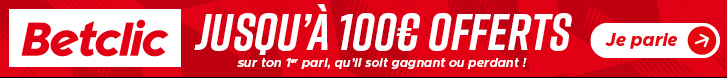 Bonus Betclic 100€ offerts avis et test bookmaker
