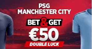 PSG Manchester City : Pariez 10€ et Gagnez 50€ !