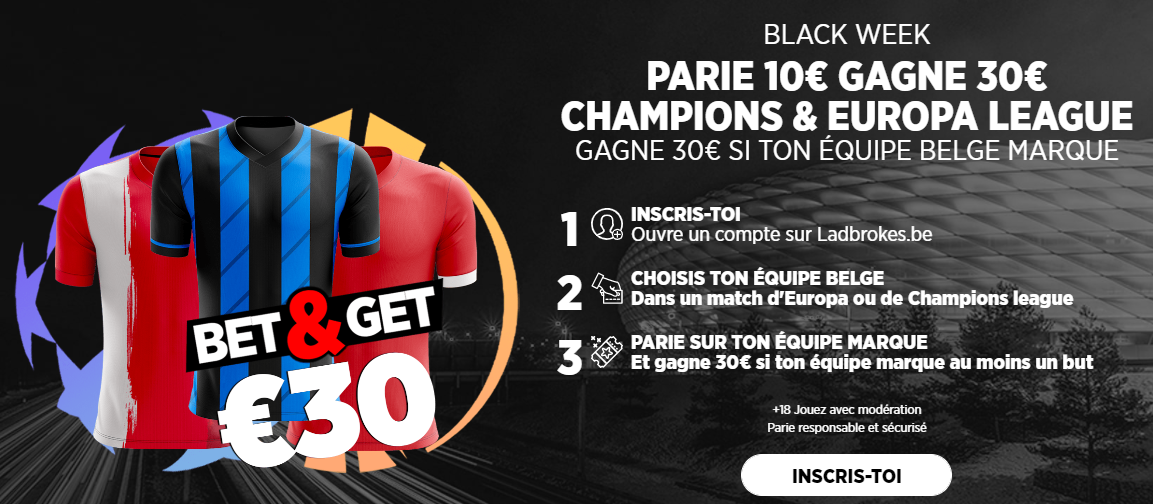 Black Week Ladbrokes Ligue des Champions Ligue Europa
