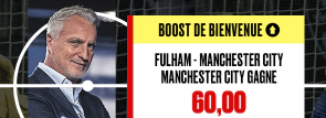 Boost bienvenue PokerStars Fulham Manchester City 60