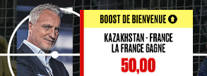 Boost bienvenue PokerStars Kazakhstan France Qualifications Coupe du Monde 2022 50