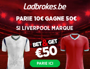 Tottenham - Liverpool : Pariez 10€ et Gagnez 50€ si Liverpool marque !