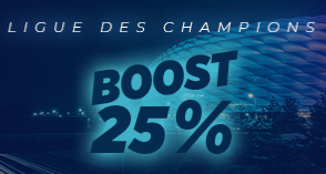 Ligue des Champions : Profitez d'un Profit Boost de 25% !