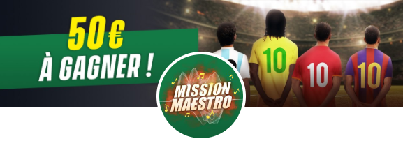 Mission Maestro 50€ Unibet freebets