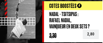 Grosse cote Pokerstars Sports Nadal Tsitsipas ATP Barcelone