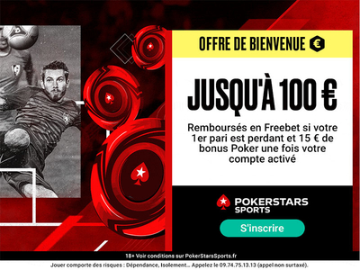 Bonus PokerStars Sports 100€ avis et test bookmaker