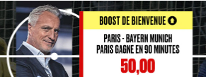 Boost PSG Bayern Ligue des Champions PokerStars Sports 50