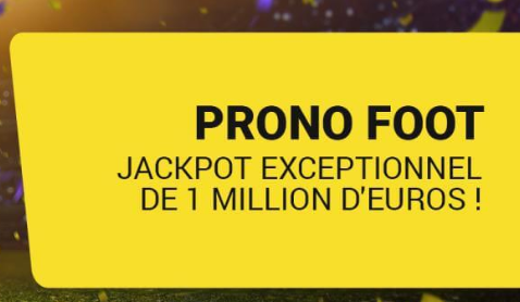 Jackpot de 1 000 000€ ce week-end avec Betfirst !