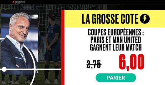 Victoire du PSG et de MU : Combiné boosté à 6.00 !