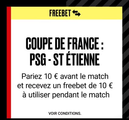 PSG - Saint Etienne : Un freebet de 10€ sur PokerStars Sports !