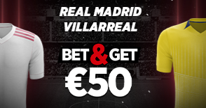 Real Madrid Villarreal : Pariez 10€ et Gagnez 50€ !