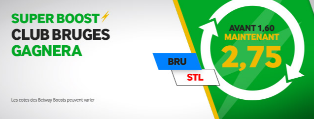 Betway Booste Bruges Standard Liège Jupiler Pro League