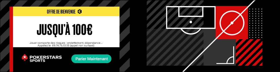 Bonus PokerStars Sports 100€ avis et test bookmaker