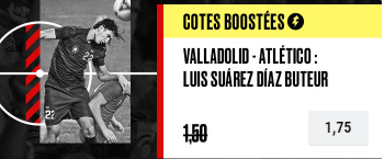Grosse cote Pokerstars Valladolid Atletico Madrid Liga