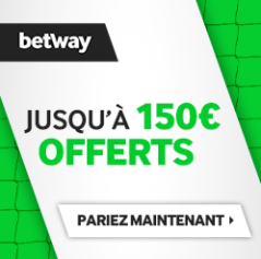 Bonus Betway 150€ avis et test bookmaker
