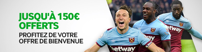 Bonus Betway 150€ avis et test bookmaker