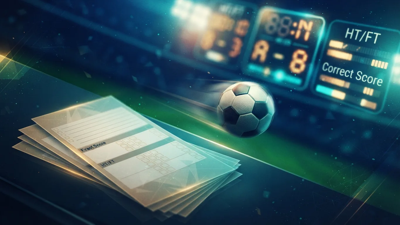 Le score exact et le pari mi-temps/fin de match : deux paris à grosses cotes décryptés